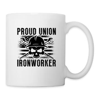 Fier syndicat des ferronniers Soudeur Serrurgon Ferronniers - Mug blanc - blanc - Droite