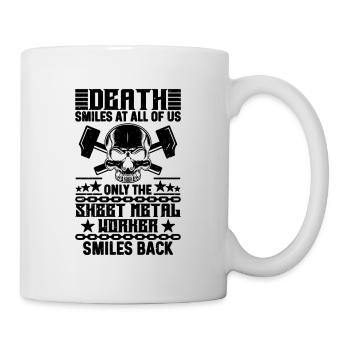 Death Smiles At All Fabricator Sheet Metal Workers - Mug - white - Right