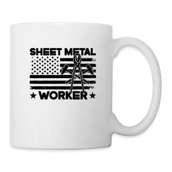 Sheet Metal Worker Metal Work Mechanic Workers - Mug - white - Right