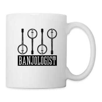 Banjologist Banjo Musical Instrument Banjo Player - Mug - white - Right
