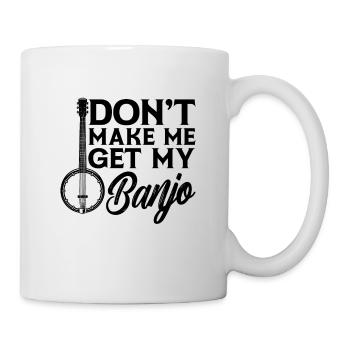 Ne me faites pas obtenir mon banjo musique folklorique Lecteur de banjo - Mug blanc - blanc - Droite