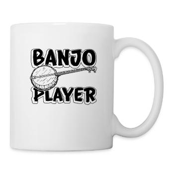 Banjo Player Country Music Acoustic Instrument - Tasse - Weiß - Rechts