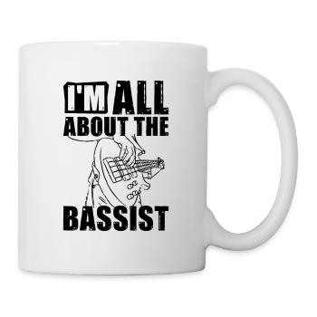 Je suis tout au sujet de la guitare basse guitariste bassiste - Mug blanc - blanc - Droite