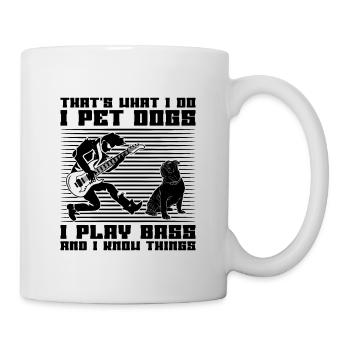That's What I Do Retro Bass Guitarist Bass Player - Tasse - Weiß - Rechts