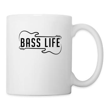 Bass Life Musicians Loves Guitarist Bass Player - Tasse - Weiß - Rechts