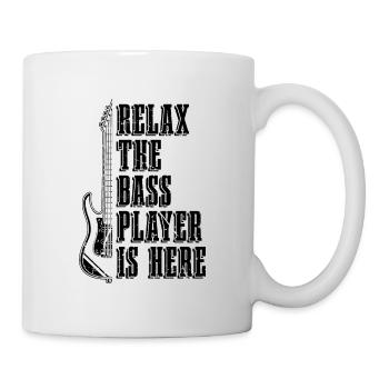 Relax The Bass Player Is Musicians Bass Player - Tasse - Weiß - Rechts