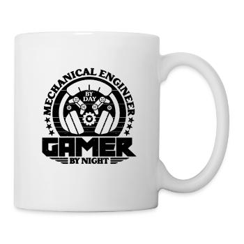 Mechanical Engineer By Night Civil Engineering - Mug - white - Right