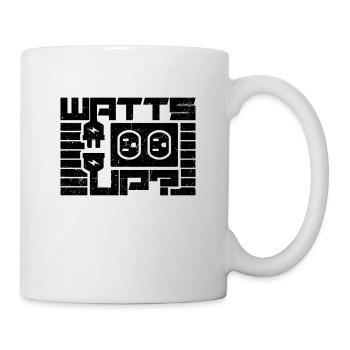 Watts Up Electricity Lineman Electrical Engineer - Tasse - Weiß - Rechts