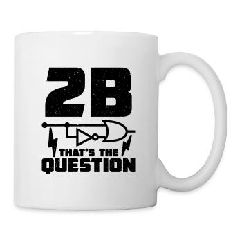 2B That's The Question Lineman Electrical Engineer - Tasse - Weiß - Rechts
