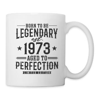 Légendaire depuis 1973 - Mug blanc - blanc - Droite