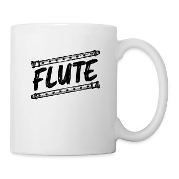 Flute Musical Instrument Woodwind Lover Flutist - Tasse - Weiß - Rechts