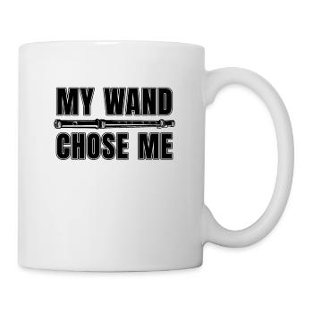My Wand Chose Me Flutes Woodwind Lovers Flutist - Mug - white - Right