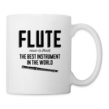 Flute The Best Instrument In The Woodwind Flutist - Mug - white - Right