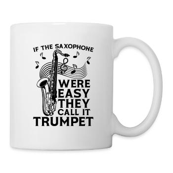 If The Saxophone Were Jazz Music Lover Saxophonist - Mug - white - Right