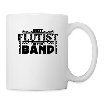 Best Flutist In The Band Classical Music Flutist - Mug - white - Right