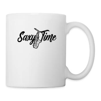 Saxy Time Saxophone Instrument de Musique Saxophoniste - Mug blanc - blanc - Droite