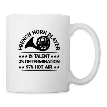 French Horn Player 1% Talent 2% Marching Band - Mug - white - Right