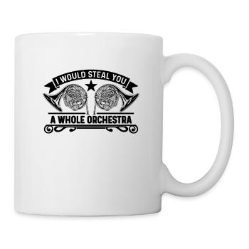 I Would Steal You Loves Brass Instrument Hornist - Tasse - Weiß - Rechts