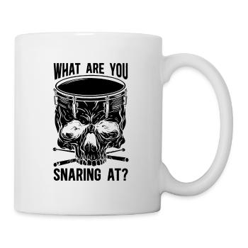What Are You Snaring Snare Drum Instrument Drummer - Mug - white - Right