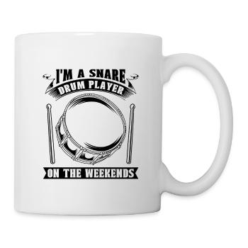 Je suis un joueur de caisse claire sur Marching Band Drummer - Mug blanc - blanc - Droite