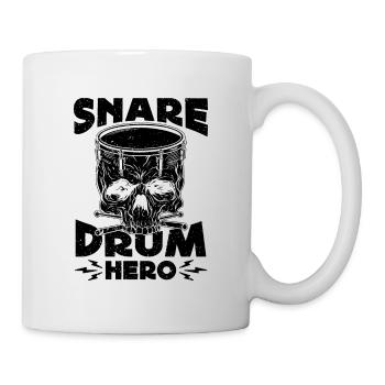 Snare Drum Hero Loves Musical Instrument Drummer - Mug - white - Right