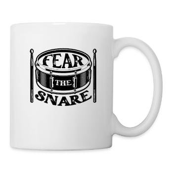 Fear The Snare Snare Drum Marching Band Drummer - Mug - white - Right