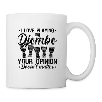 I Love Playing My Djembe Instrument Djembe Player - Mug - white - Right