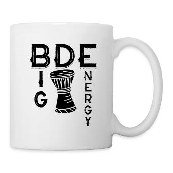 Big Djembe Energy Drums Percussion Djembe Player - Mug - white - Right