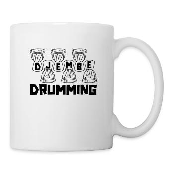 Djembe Drumming Percussionist Drums Djembe Player - Tasse - Weiß - Rechts