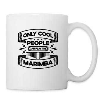 Only Cool People Marimba Percussion Marimba Player - Tasse - Weiß - Rechts