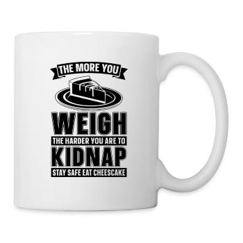 The More You Weigh Desserts Baker Cheesecake Lover - Mug - white - Right