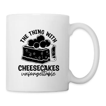The Thing With Cheesecake Baker Cheesecake Lover - Tasse - Weiß - Rechts