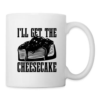 Je vais avoir les desserts au gâteau au fromage Amateur de gâteau au fromage - Mug blanc - blanc - Droite