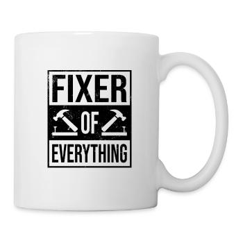Fixer Of Everything Car Lover Automobile Mechanic - Mug - white - Right