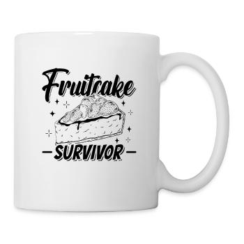 Fruitcake Survivor Baking Nutty Fruitcake Lover - Mug - white - Right