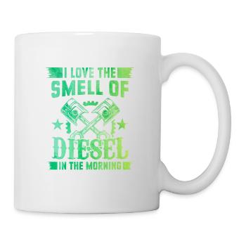 I Love The Smell Of Diesel In The Morning Car Love - Mug - white - Right