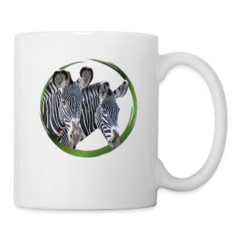 Zebra Heads - Zebra - Aries in Africa - Mug - white - Right