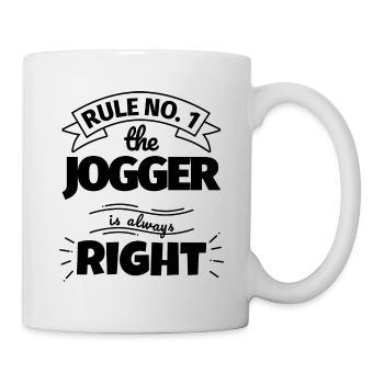 JOGGER funny gift - Mug - white - Right