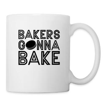 Bakers going to Baker Retro Snacking Macaron Lover - Mug - white - Right