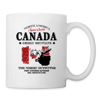Canada - Moose - Kanada - Elch - Tasse - Weiß - Rechts