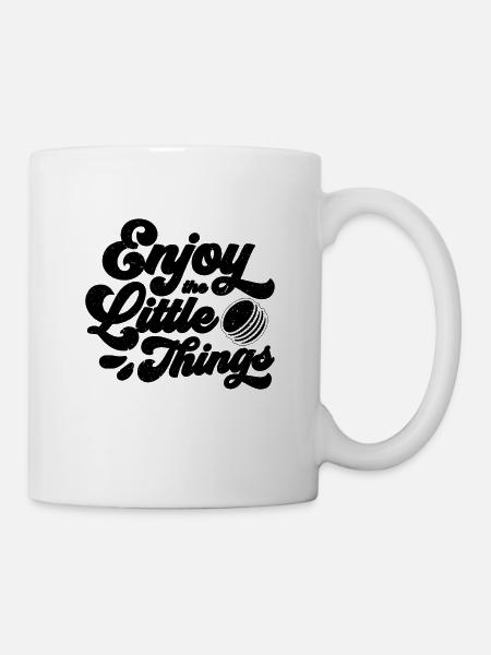 Enjoy The Little Things Snacking Macaron Lover - Tasse - Weiß