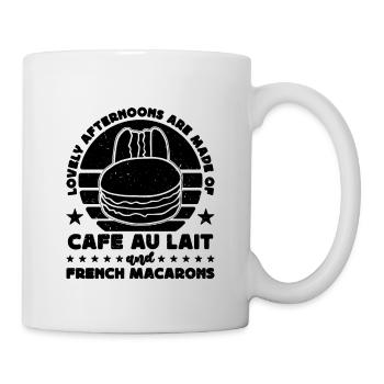 Lovely Afternoons Are Retro Artfully Macaron Lover - Mug - white - Right
