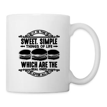 It Is The Sweet Simple Things Baking Macaron Lover - Mug - white - Right
