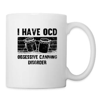 I Have OCD Obsessive Canning Retro Pickling Canner - Mug - white - Right