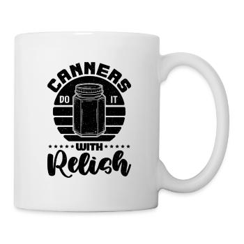 Les conserveries le font avec Relish Retro Homesteader Canner - Mug blanc - blanc - Droite