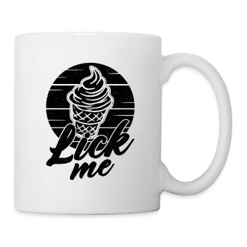 Lick Me Retro Ice Cream Soft Serve Ice Cream Lover - Mug - white - Right