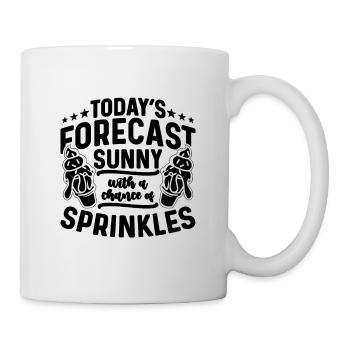 Today's Forecast Sunny With Frozen Ice Cream Lover - Mug - white - Right