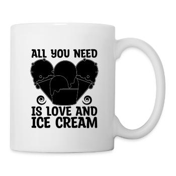 All You Need Is Love Frozen Sweets Ice Cream Lover - Mug - white - Right