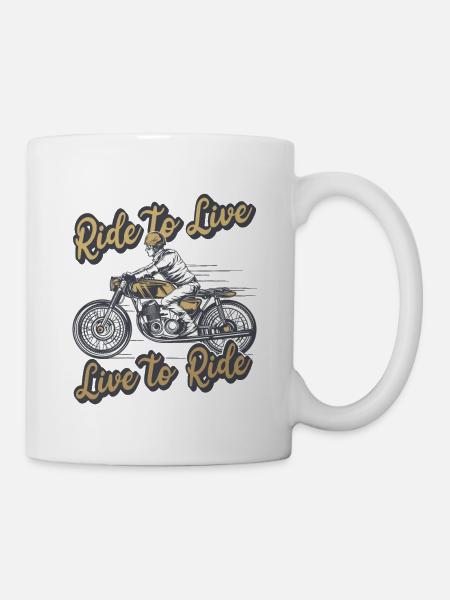 La moto, c’est la vie - Mug blanc - blanc