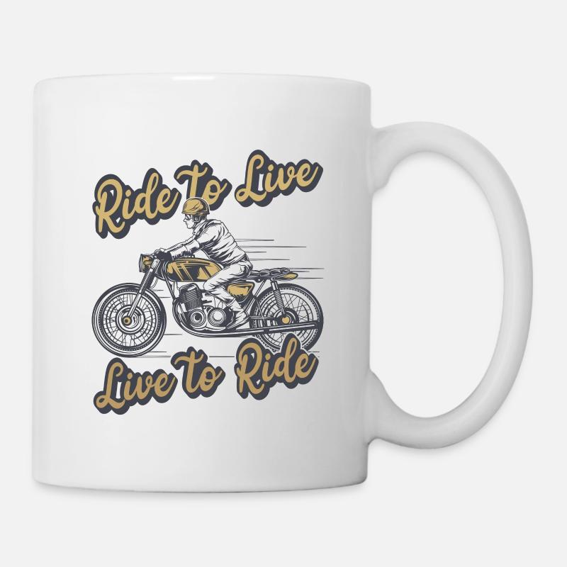 La moto, c’est la vie - Mug blanc - blanc